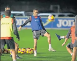  ??  ?? EL REGRESO. Bruno volvió a entrenarse el pasado lunes.