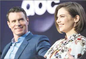  ??  ?? Scott Foley and Lauren Cohan