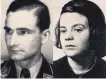  ??  ?? Fritz Hartnagel und Sophie Scholl.