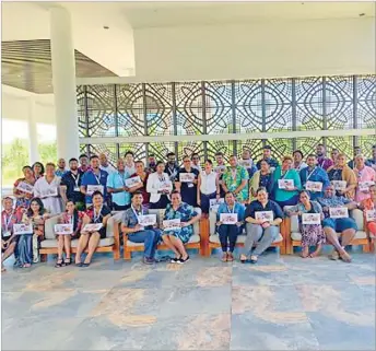  ?? Picture: SUPPLIED ?? Participan­ts at the Business Integrity for Youth Entreprene­urs workshop hosted by the UN Pacific Regional Anti-corruption project in Nadi.