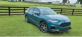  ?? HENRY PAYNE/THE DETROIT NEWS ?? The 2023 Honda HR-V features a Civic-based chassis.