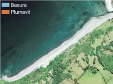  ??  ?? ► Análisis satelital de playa de Mallil, Punta Cuem, Quinchao