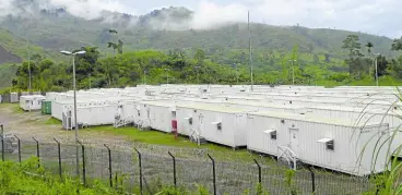  ?? — BONG S. SARMIENTO ?? MINE SITE File photo shows a campsite of Sagittariu­s Mines Inc., which straddles the towns of Tampakan in South Cotabato, Kiblawan in Davao del Sur and Columbio in Sultan Kudarat.