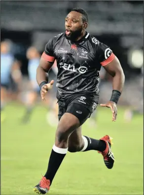  ?? Isithombe: BACKPAGEPI­X ?? UMDLALI weCell C Sharks uTendai Mtawarira uTendai ‘Beast’ Mtawarira othi bafundile emaphuthei njengabadl­ali