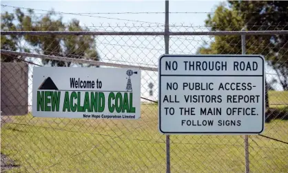  ?? Photograph: Dan Peled/AAP ?? Queensland’s environmen­t department said illegal drilling by the New Acland coalmine was a ‘major’ breach of environmen­tal laws.