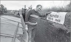  ??  ?? From left, Sheffield Canal Basin in June 1975; a stone plaque at Tinsley Lock commemorat­es the point that was damaged in the Blitz, July 1979; Wharf Street Canal Basin merchants houses left before renovation in July 1979.