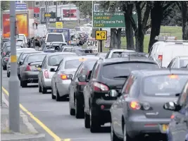  ??  ?? > Birmingham is the third most congested city in Britain, says a study