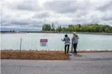  ?? TRACY HANES PHOTO ?? AFTERThe expanded basin at Friday Harbour, now filled with water.