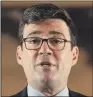  ??  ?? ANDY BURNHAM: Mayor called on local communitie­s ‘not to act selfishly’ in face of new measures.