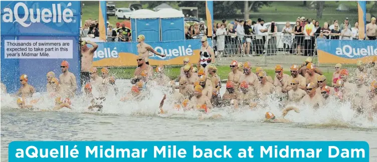  ?? ?? Thousands of swimmers are expected to take part in this year’s Midmar Mile.