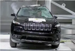  ??  ?? Jeep Cherokee. Mostró un 95% de eficiencia en la protección de pasajeros.