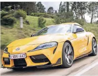  ?? FOTO: TOYOTA ?? Was in dem Supra steckt, lässt sich nur ansatzweis­e im Straßenver­kehr herauskitz­eln.