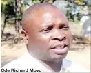  ??  ?? Cde Richard Moyo