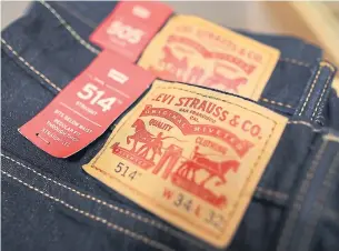  ?? JOE RAEDLE/GETTY IMAGES ?? Levi Strauss has pledged to team up with its peers to bring its concerns to U.S. and EU authoritie­s.