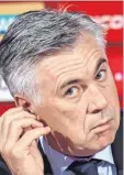  ?? Foto: dpa ?? Die Ausfälle sind für Bayern-Trainer Carlo Ancelotti kein Problem.