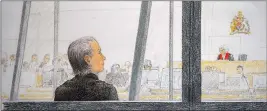  ?? The Canadian Press ?? In this courtroom sketch, Aydin Coban is pictured at B.C. Supreme Court in New Westminste­r on Monday.