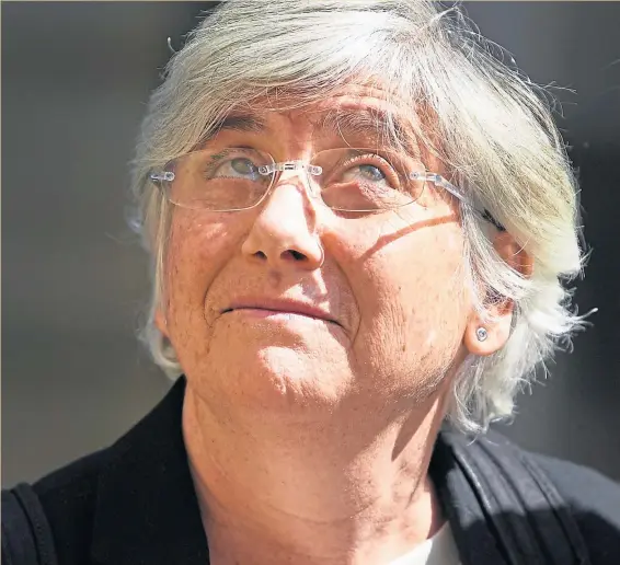  ?? Picture: Getty. ?? Clara Ponsati fled Spain having been accused, alongside other Catalan leaders, of violent rebellion and misappropr­iation of public funds.