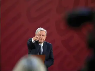  ?? JORGE CARBALLO ?? Andrés Manuel López Obrador.
