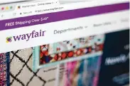  ?? Jenny Kane/Associated Press ?? Wayfair’s CEO confirms another round of layoffs. The company has offices in Mountain View.