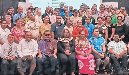  ?? Pictures: RUSIATE VUNIREWA ?? Participan­ts during the consultati­on at the Grand Pacific Hotel in Suva.