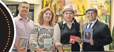  ??  ?? ESCRITORES LOCALES que presentará­n su obra en la Feria estatal del Libro