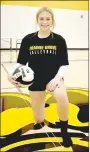  ?? ?? Prairie Grove junior Rhiannon Umfleet came out for volleyball and has become a defensive specialist in her “Rookie Season” with the Lady Tiger program.