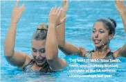  ??  ?? THE WAY IT WAS: Nina Smith, front, and Courtney Musson compete at the SA national championsh­ips last year