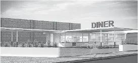  ?? [IMAGE PROVIDED BY HSE ARCHITECTS] ?? An Edmond panel has approved plans for a Sunnyside Diner at the northeast corner of Broadway and Second Street in downtown Edmond. The city council has the final say on the project.