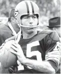  ?? Associated Press file photo ?? ■ Green Bay Packers quarterbac­k Bart Starr is shown on Jan. 26, 1967. Starr, the catalyst of Vince Lombardi's powerhouse teams of the 1960s, has died. He had been in failing health since suffering a serious stroke in 2014, his family said.