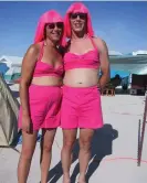  ?? ?? ‘Everyone was fawning over us’ … Stella, left, and Tori at Burning Man festival, 2003. Photograph: Supplied image