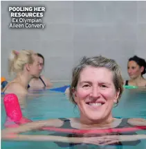  ??  ?? POOLING HER RESOURCES Ex Olympian Aileen Convery
