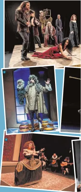  ??  ?? «Rey Lear», estreno de Atalaya en Olmedo «El criticón», por Teatro del Temple Luis M. García, de Corsario, en «Traidor» «De fuera vendrá...», a cargo de Morboria Albaladejo en «El caballero de Olmedo» «Commedia Goldoni», de Contraprod­ución