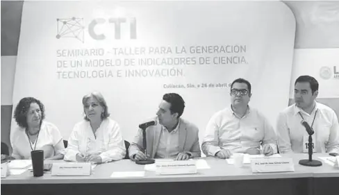  ?? FOTO: CORTESÍA ?? > Integrante­s de la Comisión de Ciencia y Tecnología, director de INAPI y secretario de Innovación.