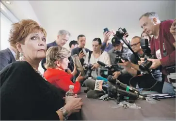  ?? Spencer Platt Getty Images ?? NEW ACCUSER Beverly Young Nelson, left, is represente­d by attorney Gloria Allred, shown in New York