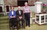  ?? SUBMITTED PHOTO ?? Susan Leiby of Hamburg on right pictured with former President Jimmy Carter and his wife Rosalynn at Maranatha Baptist Church Plains, Ga. in 2017.