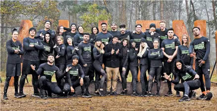  ?? MTV PHOTOS ?? The current cast of MTV’s reality competitio­n series “The Challenge” gathers. This season is on pace to be the highest rated in eight years, MTV said.