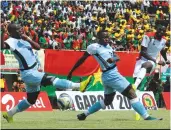  ??  ?? Threat...Burkina Faso’s Bertrand Traore against Botswana