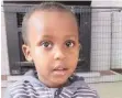  ?? Via AP / ANA ?? MUCAAD Ibrahim, 3, the youngest known victim of the mass shooting in Christchur­ch, New Zealand, on Friday. | ABDI IBRAHIM