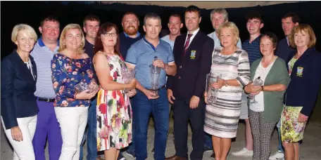  ??  ?? Castleisla­nd Members Golf Club who held their Captains Day, pictured here with club Captain Jonathan Kelliher and prize winners last Sunday