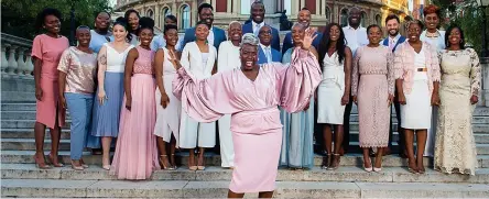  ??  ?? Stand by me…Karen Gibson said Prince Charles invited the Kingdom Choir to perform at Harry and Meghan’s wedding