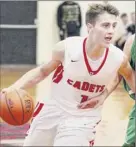  ?? Phoebe Sheehan / times union archive ?? Albany Academy’s August mahoney, shown earlier this season, had 25 points and handed out six assists on Saturday.