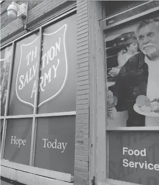  ?? DAVID KAWAI FILES ?? The Salvation Army wants to open a replacemen­t for its ByWard Market emergency shelter, above, in Vanier. Critics say the model keeps clients there rather than in the community.