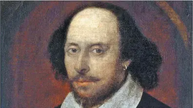  ?? CEDOC PERFIL ?? WILLIAM SHAKESPEAR­E (1565-1616) . El más grande dramaturgo y poeta de todos los tiempos.