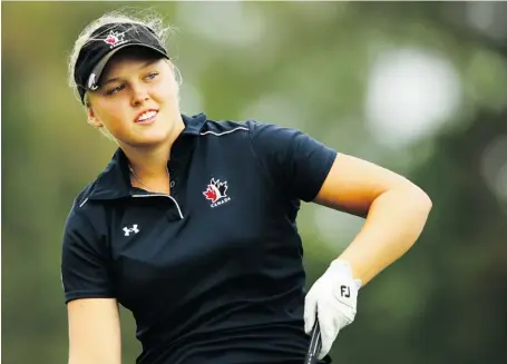  ?? AL BELLO/GETTY IMAGES ?? Brooke Henderson of Smiths Falls is among 20 Canadians in the field at the LPGA’s CN Canadian Women’s Open at Edmonton’s Royal Mayfair Golf Club.