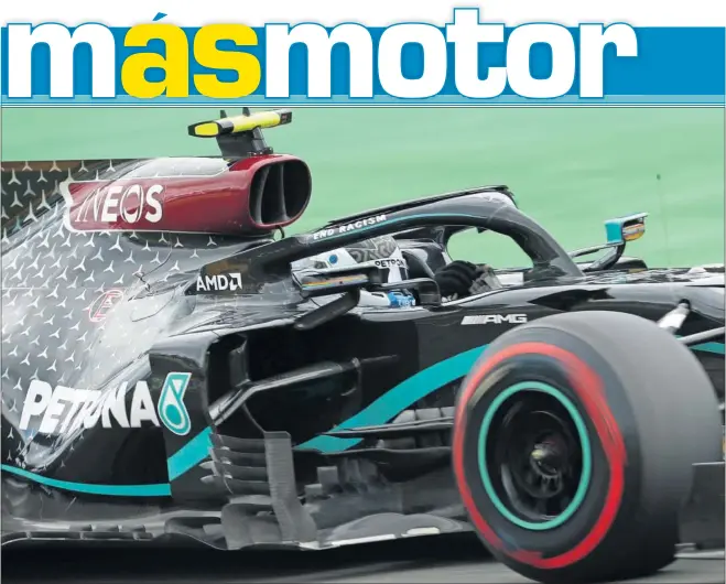  ??  ?? El Mercedes de Valtteri Bottas (en la foto) y de Lewis Hamilton domina las sesiones de clasificac­ión y el campeonato.