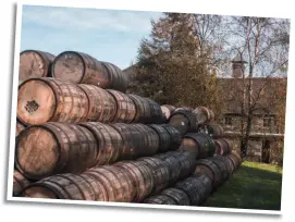  ??  ?? Below: Bladnoch Distillery has rolled out the barrels having been given a new lease of life.