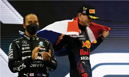  ?? Photograph: Hamad I Mohammed/Reuters ?? Max Verstappen pipped Lewis Hamilton to the 2021 Formula One drivers’ title after a controvers­ial end to the final race of the season in Abu Dhabi.