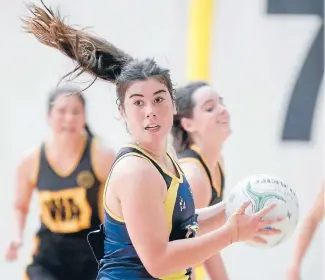  ?? Photo: MAARTEN HOLL/FAIRFAX NZ ?? Wellington East’s Tenika Leota was one of four players from her team who made the tournament team at netball’s secondary schools nationals.