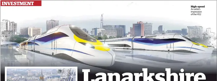  ??  ?? High-speed An artist’s impression of the HS2