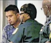  ?? ALLEN EYESTONE / THE PALM BEACH POST ?? Baltazar “Gabriel” Delgado-Ros appears in Palm Beach County court Wednesday in West Palm Beach. Authoritie­s call him a serial rapist who attacked five women from Jupiter to Lake Worth.